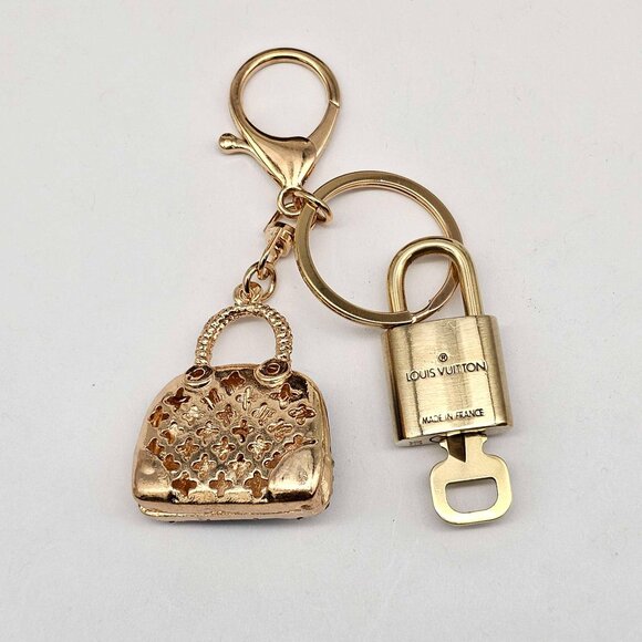 Authentic Louis Vuitton Lock & Key with unbranded Bagcharm, Keycharm, Keychain - Picture 6 of 7